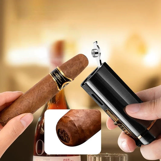 Dp Lighter Torch + Punch Cigar Cutter